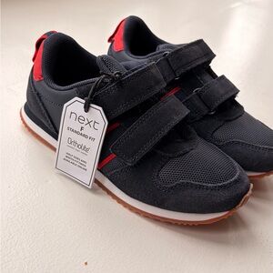 Next Kids Black and Red Sneakers